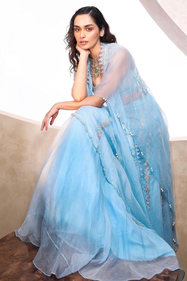 Manushi Chillar in Azure