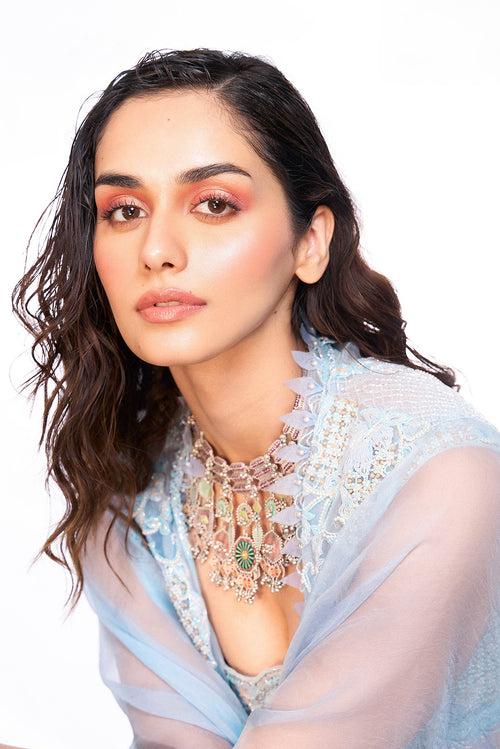 Manushi Chillar in Azure