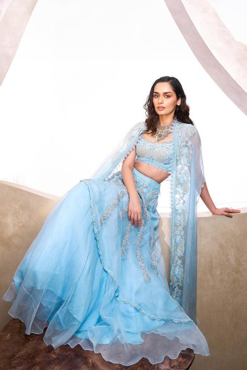 Manushi Chillar in Azure