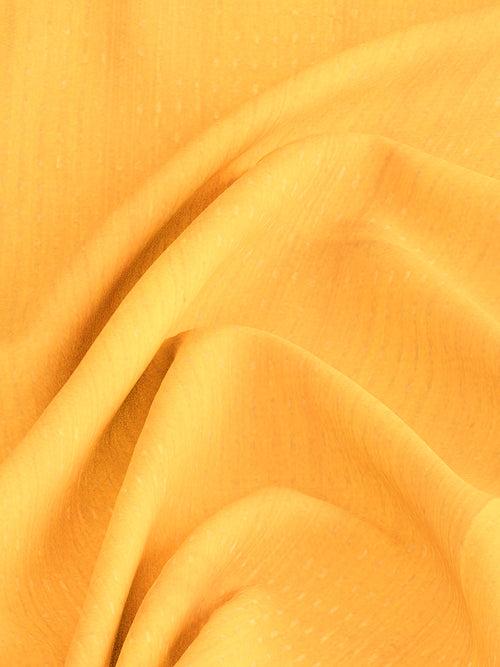 Women Elegant Look Yellow Semi Raw Silk Weaving Saree - SRS38