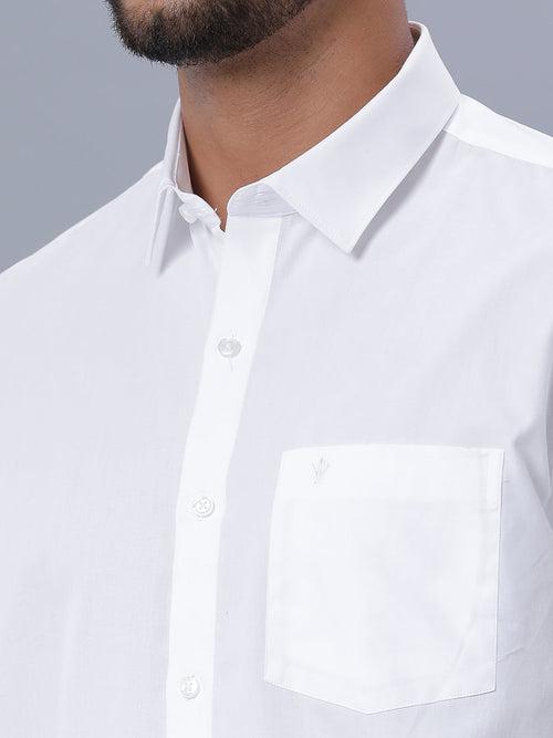 Mens Premium Pure Cotton White Shirt - Ultimate R5