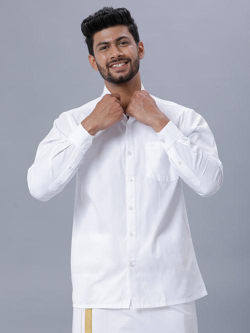 Mens Premium Pure Cotton White Shirt - Ultimate R5