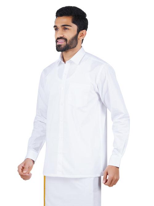 Mens Anti-Viral Cotton Care White Shirt