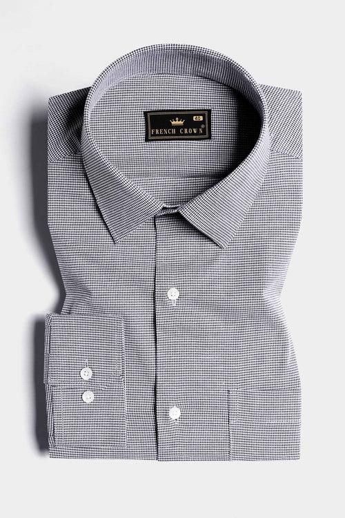 Comet Gray Houndstooth Shirt