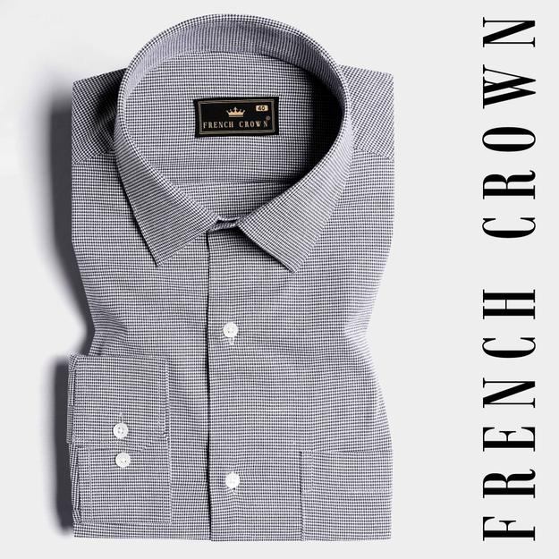 Comet Gray Houndstooth Shirt