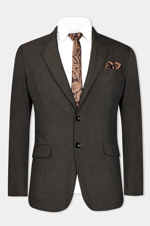 Mine Brown Wool Rich Blazer