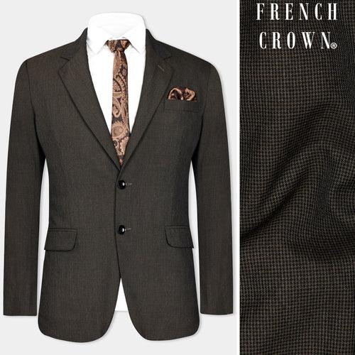 Mine Brown Wool Rich Blazer