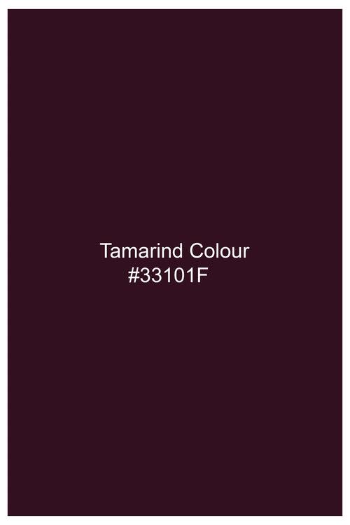 Tamarind Maroon Wool Rich Designer Blazer