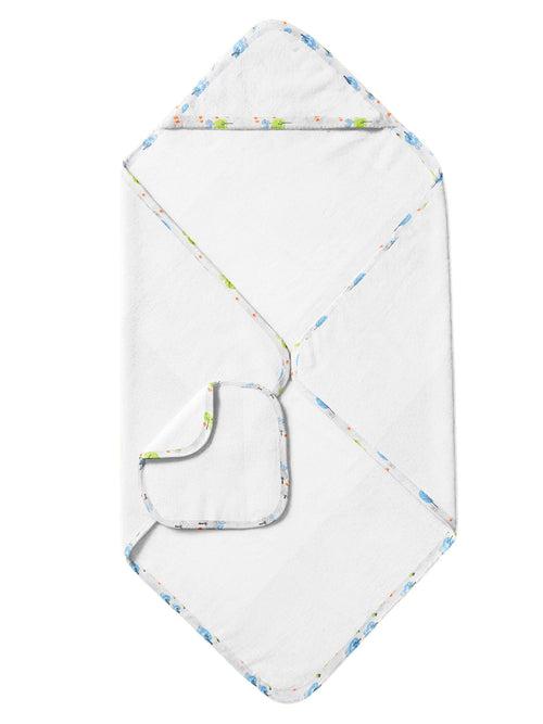 Organic Hooded Towel Set - Birdie Print