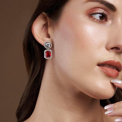 Begum Earrings (Red)