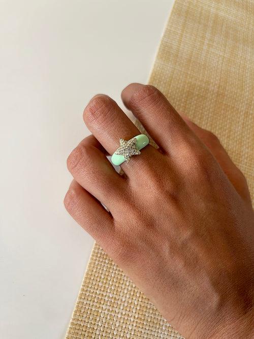 Star Fish Ring (Turquoise)