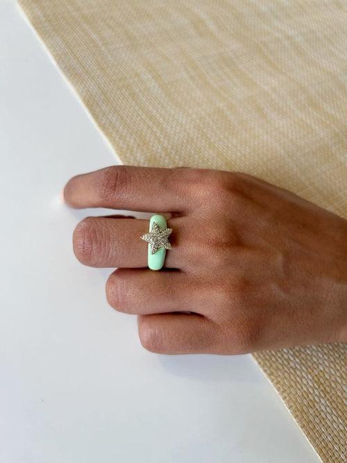 Star Fish Ring (Turquoise)