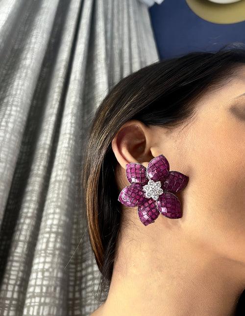 Rue Studs (Purple)