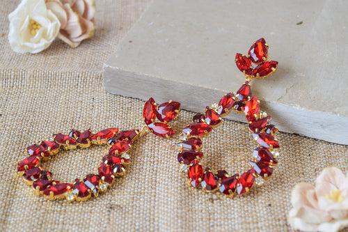 Tala Earrings (Red)