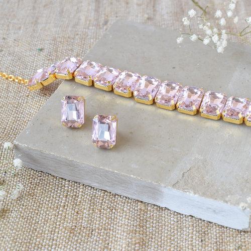 Dia Choker Set (Baby Pink)