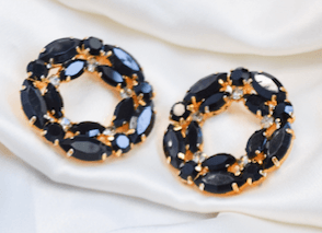 Malhar Earrings (Black)