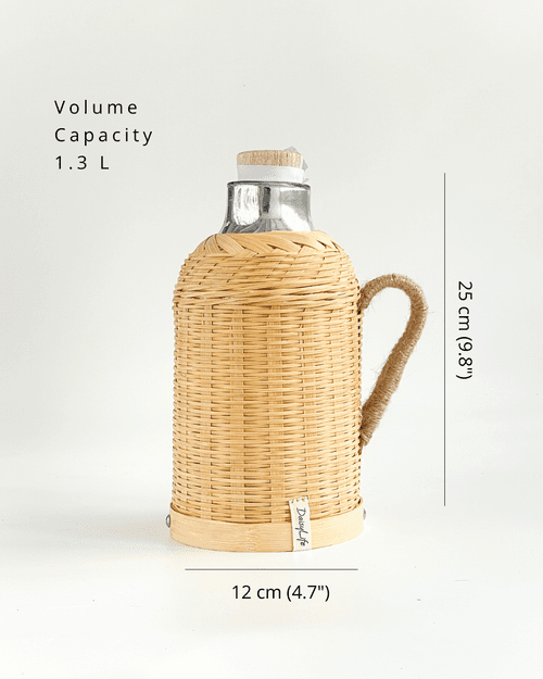 DaisyLife Woven Bamboo Water Flask