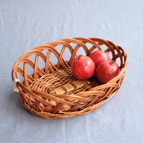 Oval Ring Wicker Basket