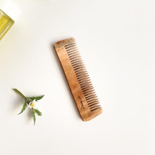 Neem Wood Pocket Comb For Men