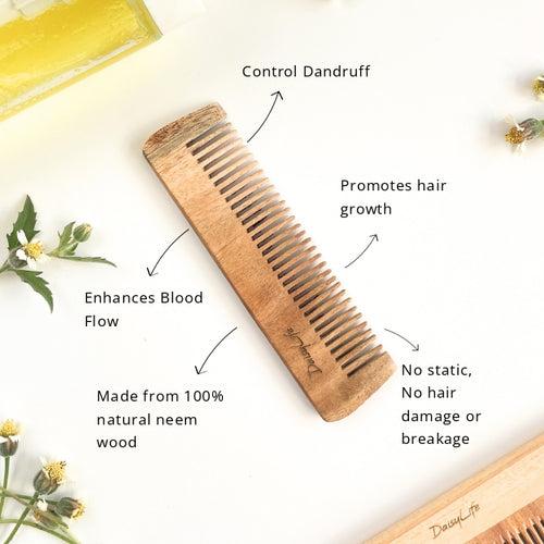 Neem Wood Pocket Comb For Men