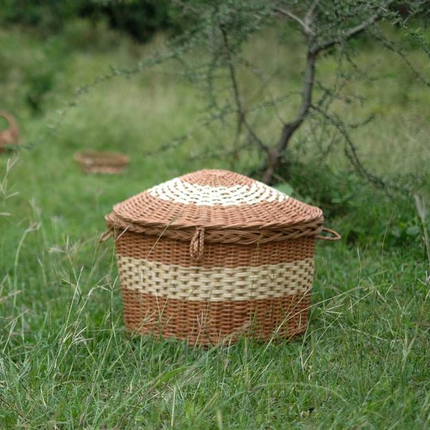 Wicker Wide Storage Basket