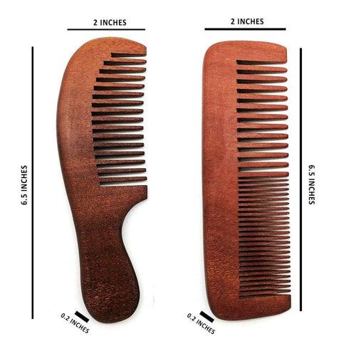 Dark Forest Wooden Comb, Set of 2