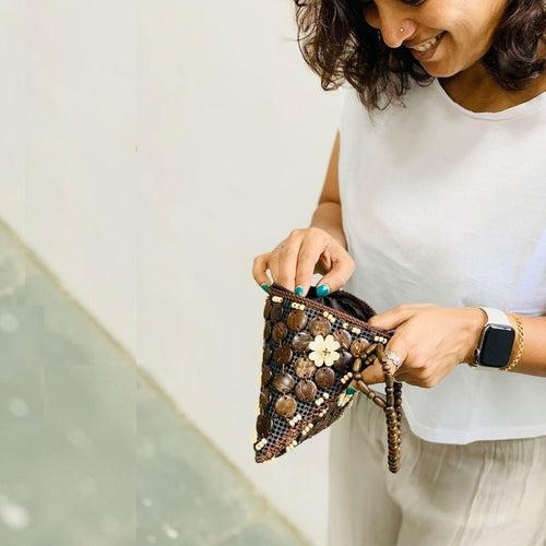 Fancy Samosa Wristlet Bag