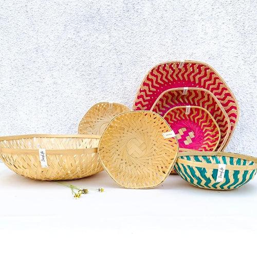 Hexa Bamboo Baskets