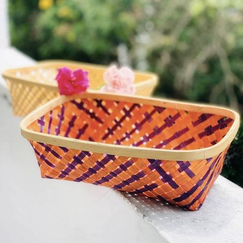 Long Tub Bamboo Basket