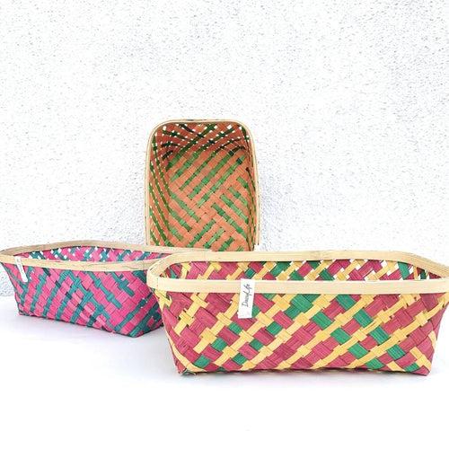 Long Tub Bamboo Basket