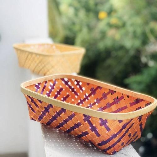 Long Tub Bamboo Basket