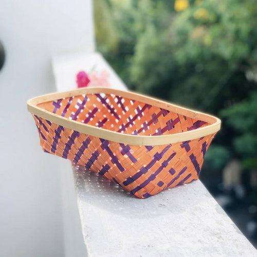 Long Tub Bamboo Basket