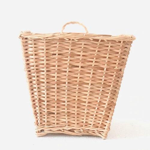 Square Hanging Wicker Planter, Set of 2