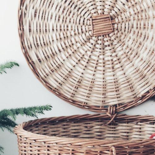 Wicker Round Laundry Basket (Made to Order)