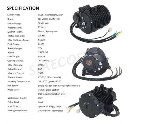 3000W V3 Mid Drive Motor for electric Dirt Bike, Go Kart, ATV, Motorcyle.