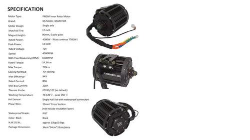 4000W Mid Drive Motor for electric motorbike, dirt bike, motorcycle, Go Kart and Small Vehicle.