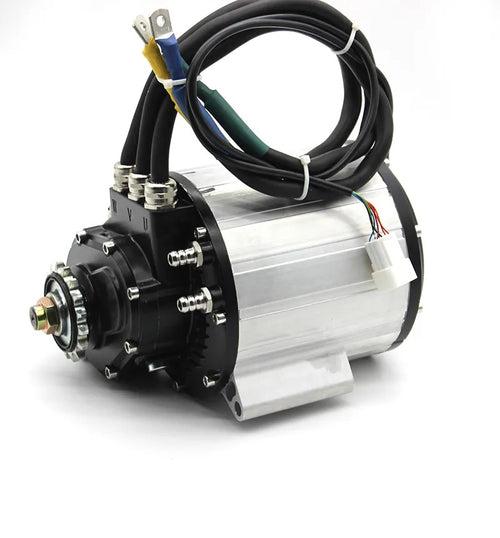 15000W 72V SOTION High Power BLDC Mid Drive Liquid Cooled Motor for Electric Dirt Bike.