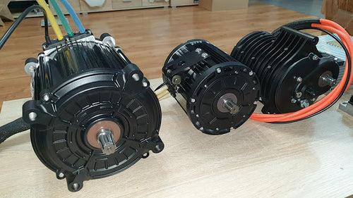 8000W Mid Drive Motor can reach maximum torque 112N.m from shaft end. Rotating from 4400rpm to 6500rpm.  Ideal solution for Super Motorcycle, Go Kart, ATV, UTV, etc.