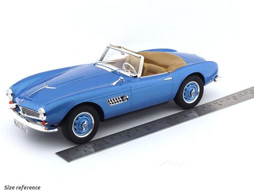 1957 BMW 507 Cabriolet Blue 1:18 Norev diecast Scale Model collectible