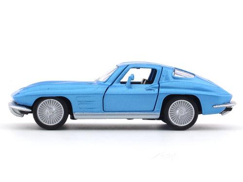 1963 Chevrolet Corvette Stingray blue 1:36 Super Fast pull back car scale model