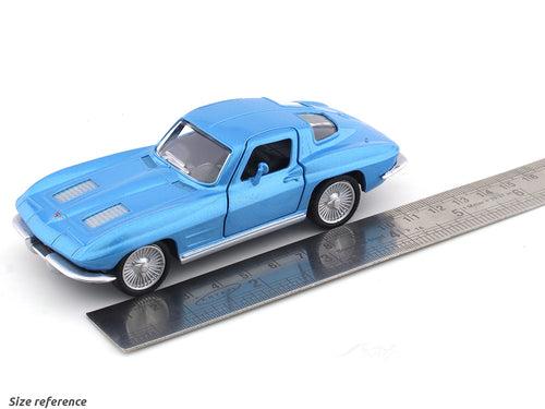 1963 Chevrolet Corvette Stingray blue 1:36 Super Fast pull back car scale model