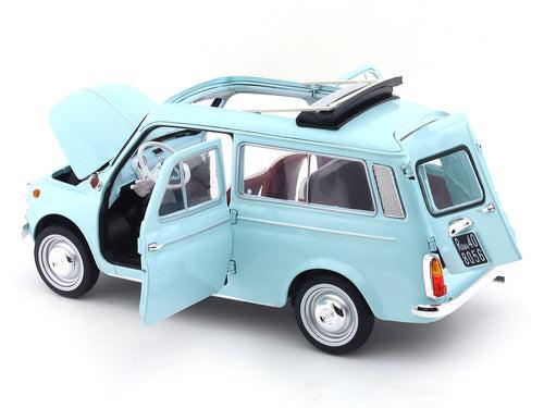 1964 Fiat 500 Giardiniera blue 1:18 Norev diecast Scale Model collectible