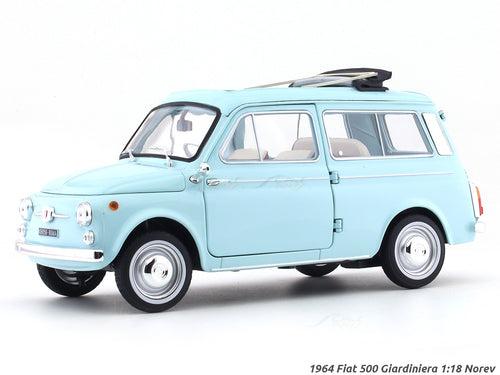 1964 Fiat 500 Giardiniera blue 1:18 Norev diecast Scale Model collectible