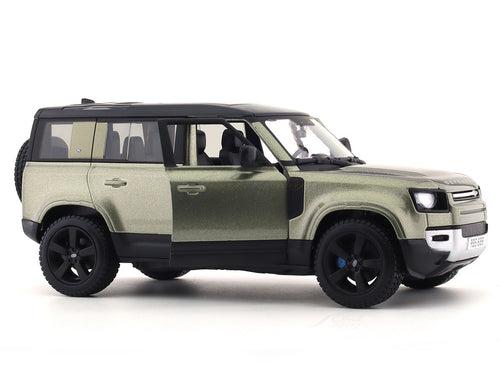 2022 Land Rover Defender 110 green 1:24 Bburago licensed diecast Scale Model car