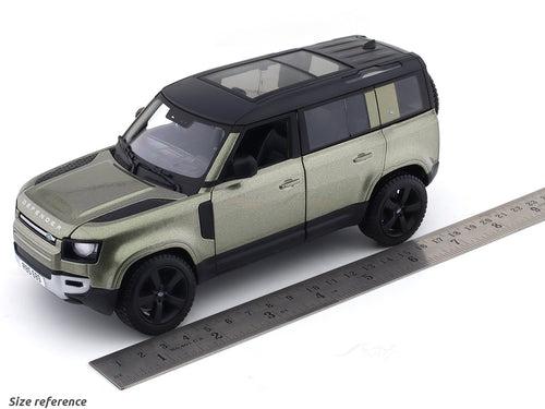 2022 Land Rover Defender 110 green 1:24 Bburago licensed diecast Scale Model car