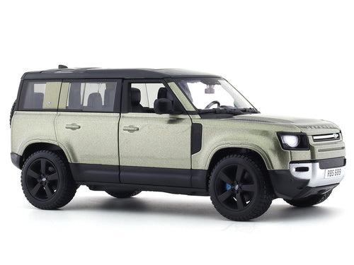 2022 Land Rover Defender 110 green 1:24 Bburago licensed diecast Scale Model car