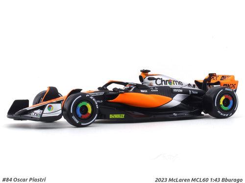 2023 McLaren MCL60 Oscar Piastri 1:43 Bburago Formula 1 diecast scale model car