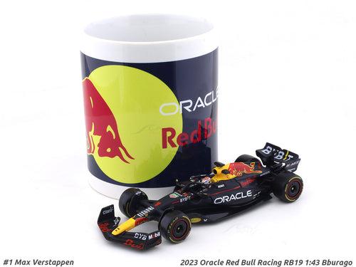 2023 Red Bull Racing RB19 Max Verstappen 1:43 Bburago & Coffee mug set scale model car