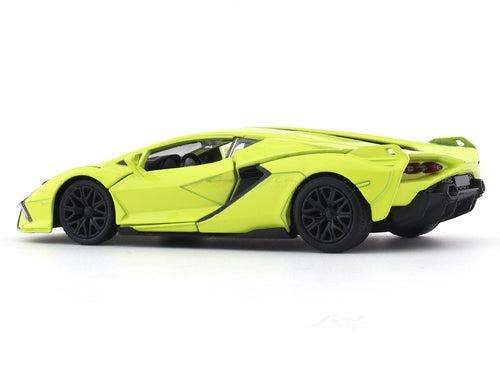 Lamborghini Sian FKP37 green 1:36 Super Fast pull back car scale model