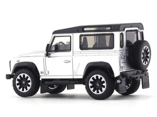 Land Rover Defender 90 Works 70th Edition silver 1:64 LCD Models diecast scale model car miniature